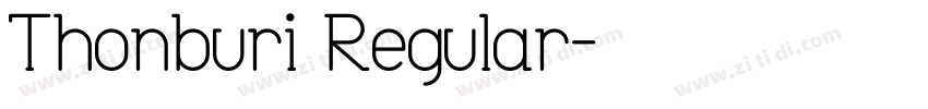 Thonburi Regular字体转换